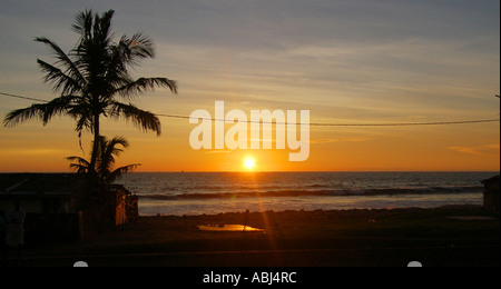 Sonnenuntergang in Sri Lanka Stockfoto