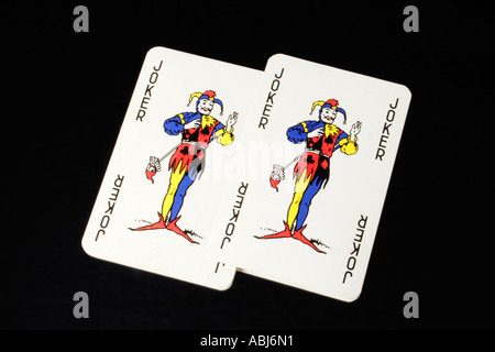 Joker Spielkarten Stockfoto