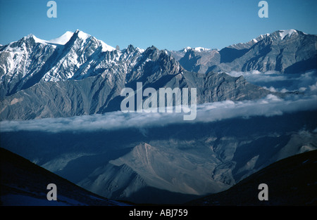 Berglandschaft in Nepal Stockfoto