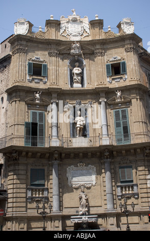 Four Corners Palermo Sizilien Italien Stockfoto