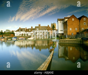 GB - GLOUCESTERSHIRE: Tewkesbury und Fluss Severn Stockfoto