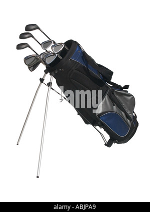 Golfbag mit vereinen Stockfoto