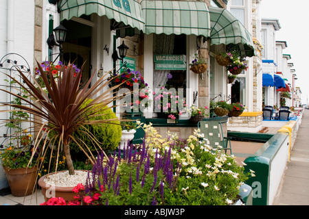 Bunten Fassaden der Pensionen in Great Yarmouth Norfolk UK Stockfoto