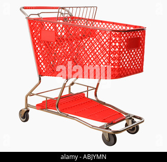 Leer Warenkorb Stockfoto