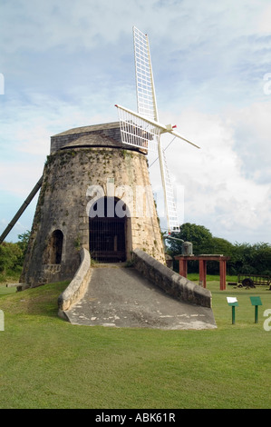 Zuckerrohr Windmühle, Lust und Laune-Plantage, St. Croix, Amerikanische Jungferninseln Stockfoto