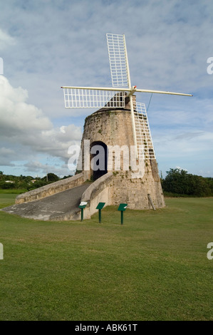 Zuckerrohr Windmühle, Lust und Laune-Plantage, St. Croix, Amerikanische Jungferninseln Stockfoto