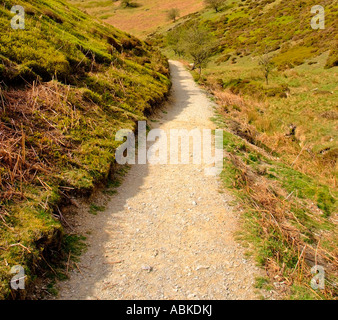 Wanderweg durch das Kardieren Mühle Tal Shropshire England uk Stockfoto