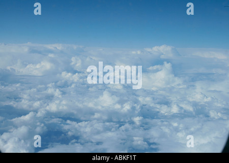 Blick über den Wolken Stockfoto