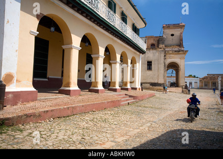 Iglesia Parroquial De La Santisima Kathedrale in Plaza Mayor Trinidad Kuba Stockfoto