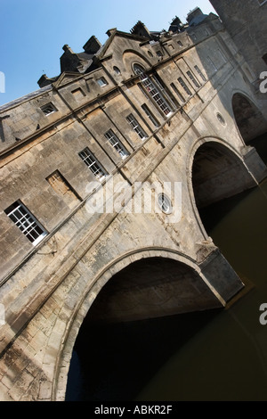 Pulteney Bridge berühmten architektonischen Symbol der Bad gebaut für William Pulteney Palladio Design von Robert Adam Stockfoto