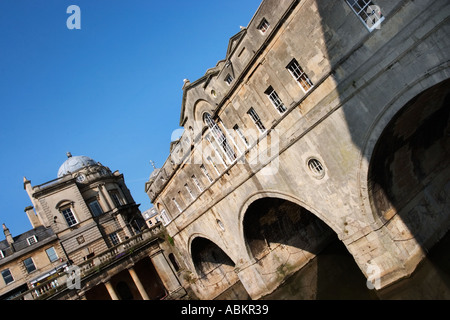 Pulteney Bridge berühmten architektonischen Symbol der Bad gebaut für William Pulteney Palladio Design von Robert Adam Stockfoto