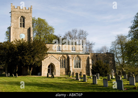 Str. Andrews Kirche Äbte Ripton Cambridgeshire UK Stockfoto