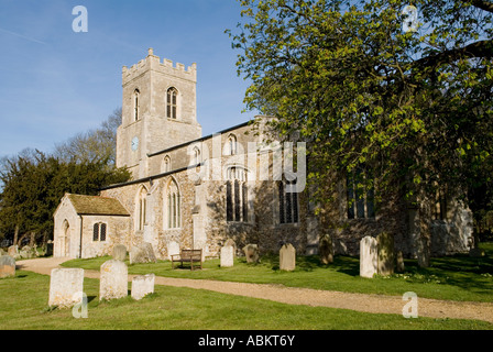 Str. Andrews Kirche Äbte Ripton Cambridgeshire UK Stockfoto