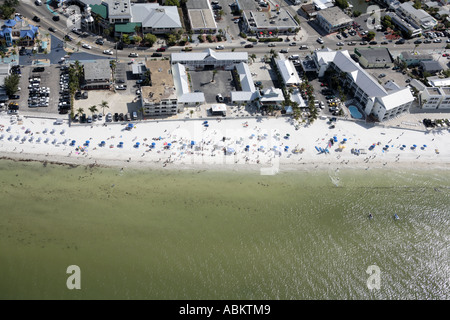 Luftbild des Estero Insel Fort Myers Beach Westküste von Florida Stockfoto