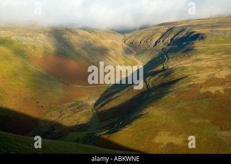 Die Schlucht des großen Rundale Beck über Dufton fiel, in der nördlichen Pennines, aus Dufton Hecht in der Nähe von Penrith, Cumbria, England, UK Stockfoto