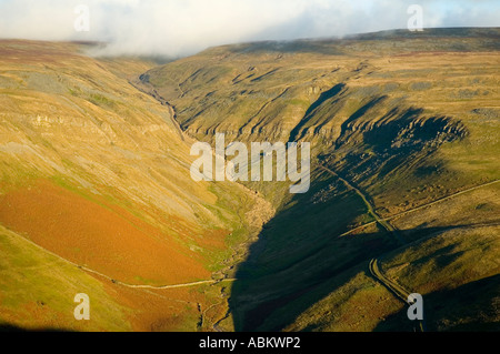 Die Schlucht des großen Rundale Beck über Dufton verliebte sich in die nördlichen Pennines, aus Dufton Hecht in der Nähe von Penrith, Cumbria, England, UK Stockfoto