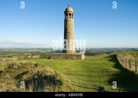 Crich Stand, Denkmal für das Sherwood Foresters Regiment Crich Village in der Nähe von Matlock, Derbyshire, England, UK Stockfoto