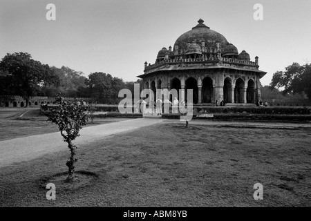 Isa Khan Grab, in der Nähe von Humayun Mausoleum, Delhi, Indien Stockfoto