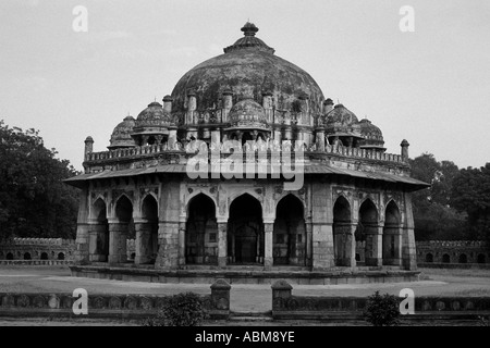 Isa Khan Grab, in der Nähe von Humayun Mausoleum, Delhi, Indien Stockfoto