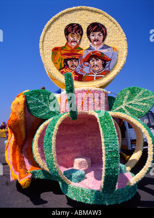 Battle of Flowers jährlich in St. Helier, Jersey - Kanalinseln Stockfoto