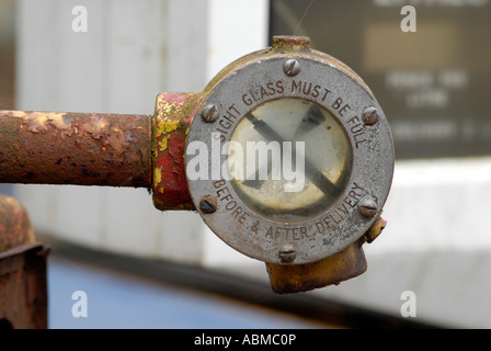 Detail auf stillgelegten Zapfsäule UK Stockfoto