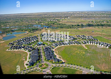 Luftaufnahme von Harris Ranch Unterteilung in Boise, Idaho Stockfoto