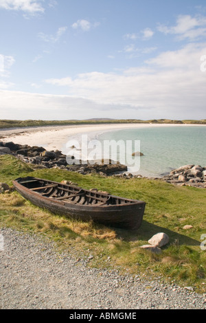 Currach, des Hundes Bay, Connemara Irland Stockfoto