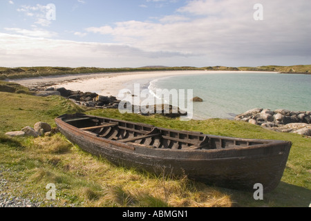 Currach, des Hundes Bay, Connemara Irland Stockfoto