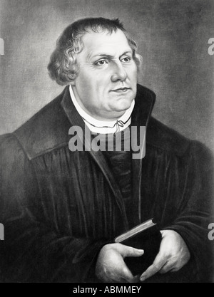 Martin Luther, 1483 - 1546. Deutscher Theologe. Stockfoto