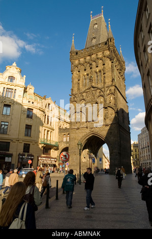 Pulverturm in Prag Stockfoto