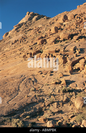 Granitfelsen des Tatasberg mehr als 530 Millionen Jahren alten Richtersveld Nationalpark North Cape Südafrika Stockfoto