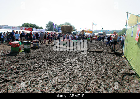 Glastonbury Festival das größte Musikfestival in Europa würdig Farm Pilton Somerset England 2005 Stockfoto