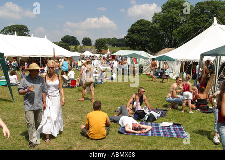 Priddy Folk Festival Somerset England Stockfoto