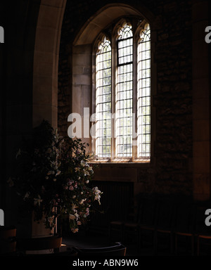St. Leonards Kirche Downham Interieur Stockfoto