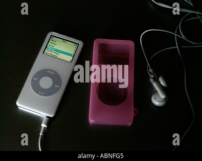 IPod Nano mit Haut Stockfoto