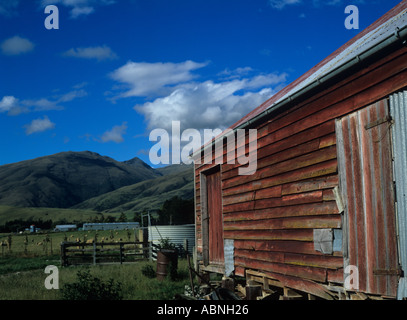 Woolshed im nördlichen Southland New Zealand Stockfoto