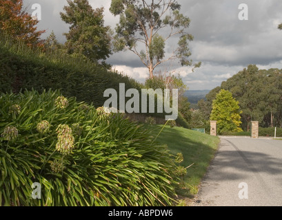 Eingang erhabenen botanischen Gärten zu montieren, Adelaide, South Australia, Stockfoto