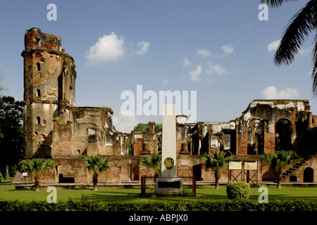 The Residency, British Residency, Residency Complex, Archäologische Stätte, Lucknow, Uttar Pradesh, Indien, Indian Monument historische Ruinen Denkmal Stockfoto