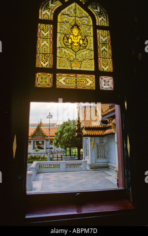 Wat Benchamabophit Marmor Tempel Bangkok Thailand Stockfoto