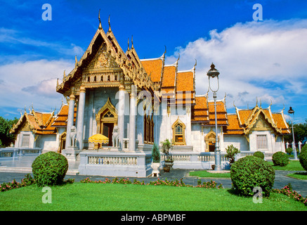 Wat Benchamabophit Marmor Tempel Bangkok Thailand Stockfoto