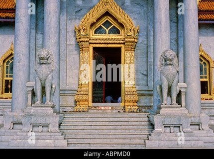 Wat Benchamabophit Marmor Tempel Bangkok Thailand Stockfoto