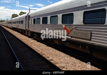 Indian Pacific Zug Wagen Stockfoto