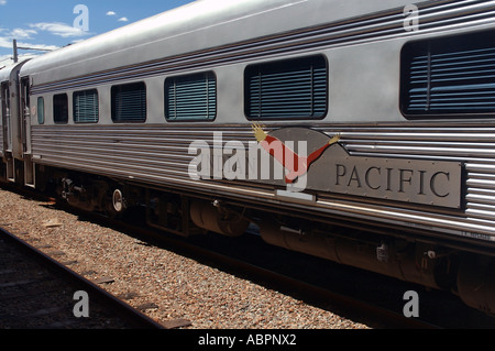 Indian Pacific Zug Wagen Stockfoto