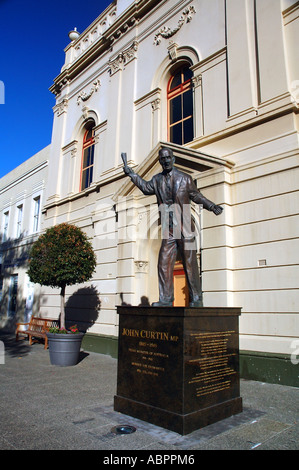 Statue von John Curtin ex-Premierminister von Australien Stockfoto