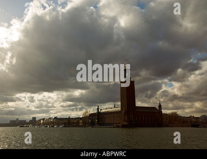 Stadthaus in Stockholm Stockfoto