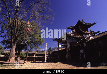 Shaxi-Marktplatz Stockfoto