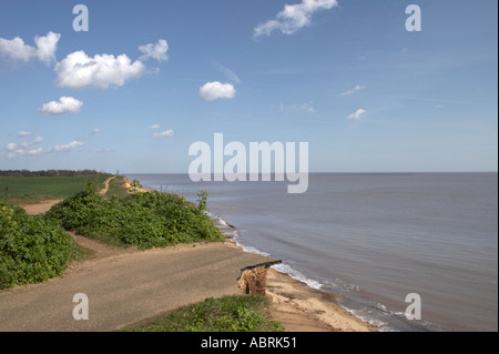 Ende der Straße Covehithe Stockfoto