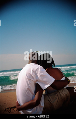 Paar am Strand North Coast Kwa Zulu Natal South Africa Stockfoto