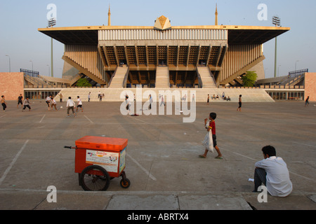 Die nationalen Olympiastadion in Phnom Penh, Kambodscha. Stockfoto