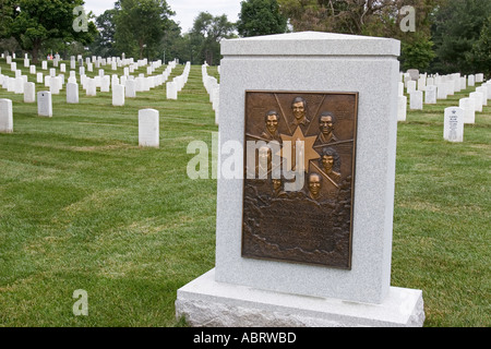 Challenger Space Shuttle Memorial in Arlington Staatsangehörig-Kirchhof Stockfoto